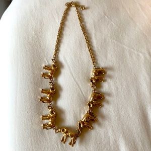 Vintage elephants necklace